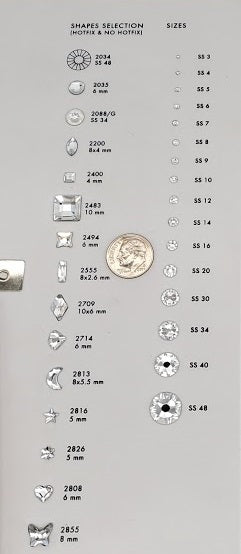 Swarovski Flatback Size Chart