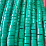 Dyed Turquoise Howlite Heishi
