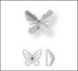 Swarovski 2854 Butterfly Flatback