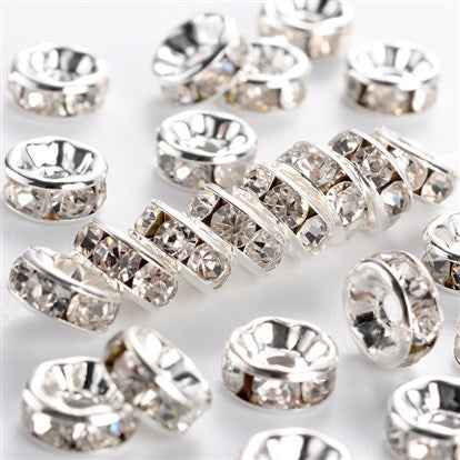 Rhinestone Rondelle Spacers "A" quality