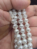 Shell Pearls with Rhinestones