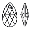 Swarovski 6106 16mm Pear Pendant