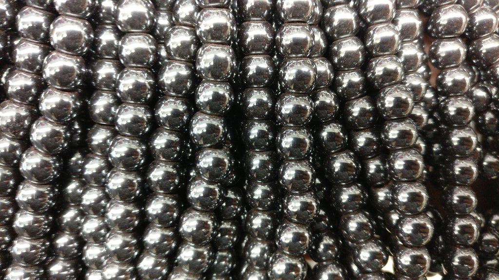 50 - 6x6mm Barrel-Shaped Magnetic Hematite Beads-13790106