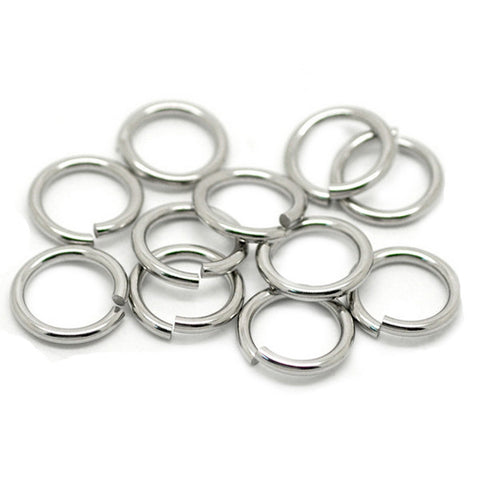 10g 304 Stainless Steel Unsoldered Jump Rings 3/4/5/6/7/8mm Metal Jump Ring  18~22 Gauge Connectors DIY Jewelry Making Supplies