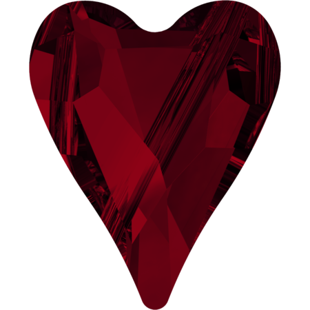 Swarovski 4884 Sillion Heart Fancy 10 Color 3 size Plump Heart
