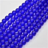 Glass Matte Beads