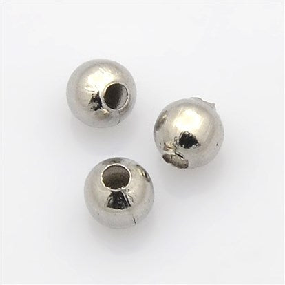 Stainless Round Beads (316SS) 100pcs